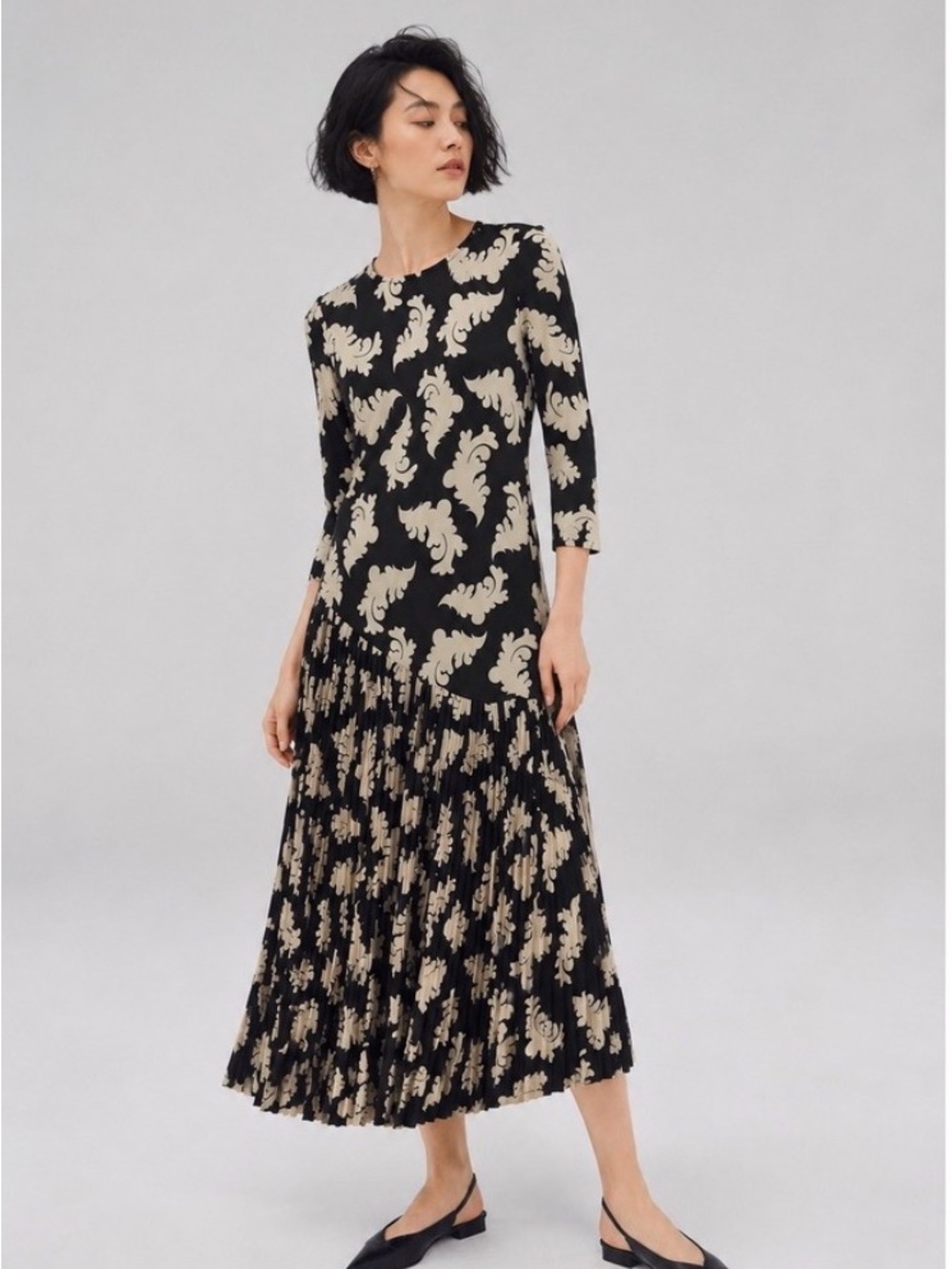 Dhruv Kapoor for Anthropologie Printed Midi Dress